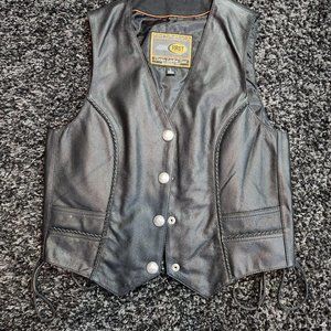 First Classics Women’s Leather Vest, Size Large